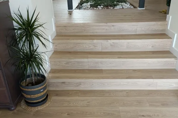 instalación de suelo laminado en  - después de la instalación