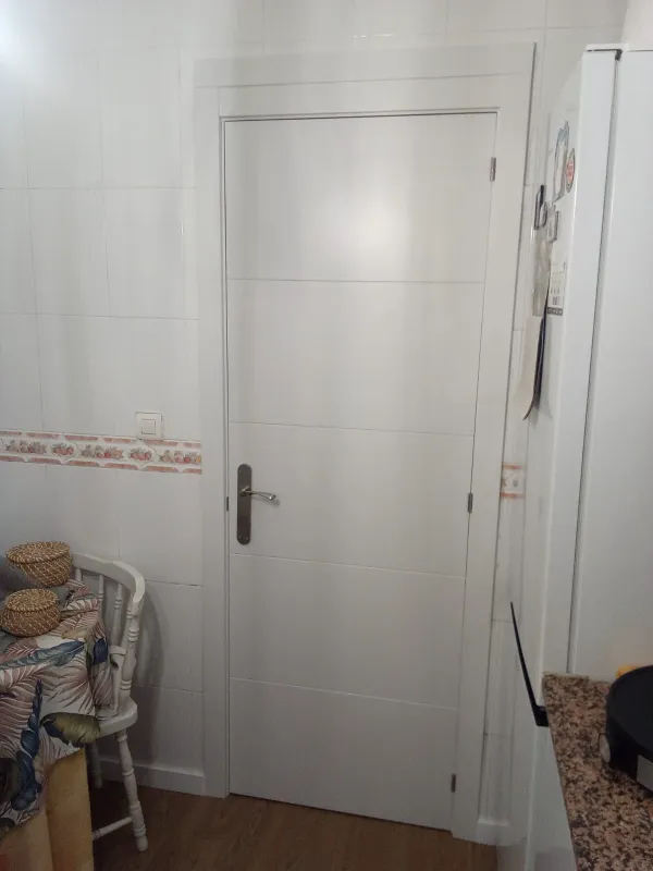 instalación de puertas nuevas en instalacion puertas nuevas - trabajo profesional mostrando proceso de trabajo