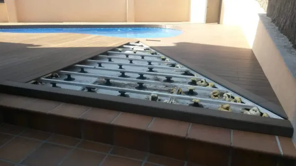 instalación de tarima exterior en instalacion tarima exterior - trabajo profesional mostrando materiales de calidad