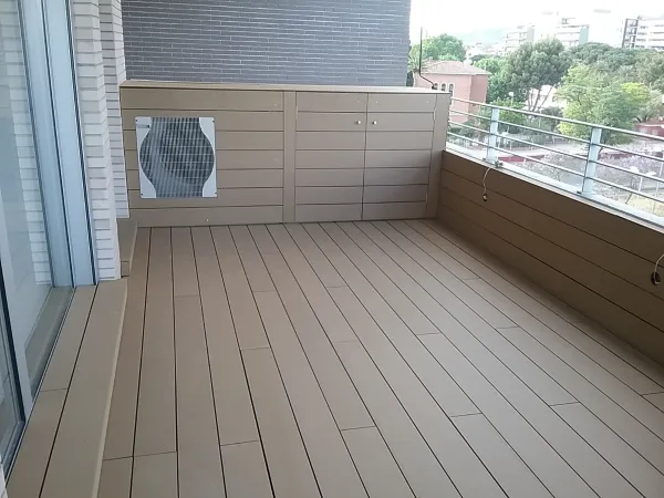 instalación de tarima exterior en instalacion tarima exterior - trabajo profesional mostrando vista detallada